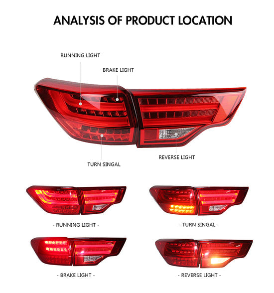 Used Toyota Highlander LED Tail light Assembly-Letsdate