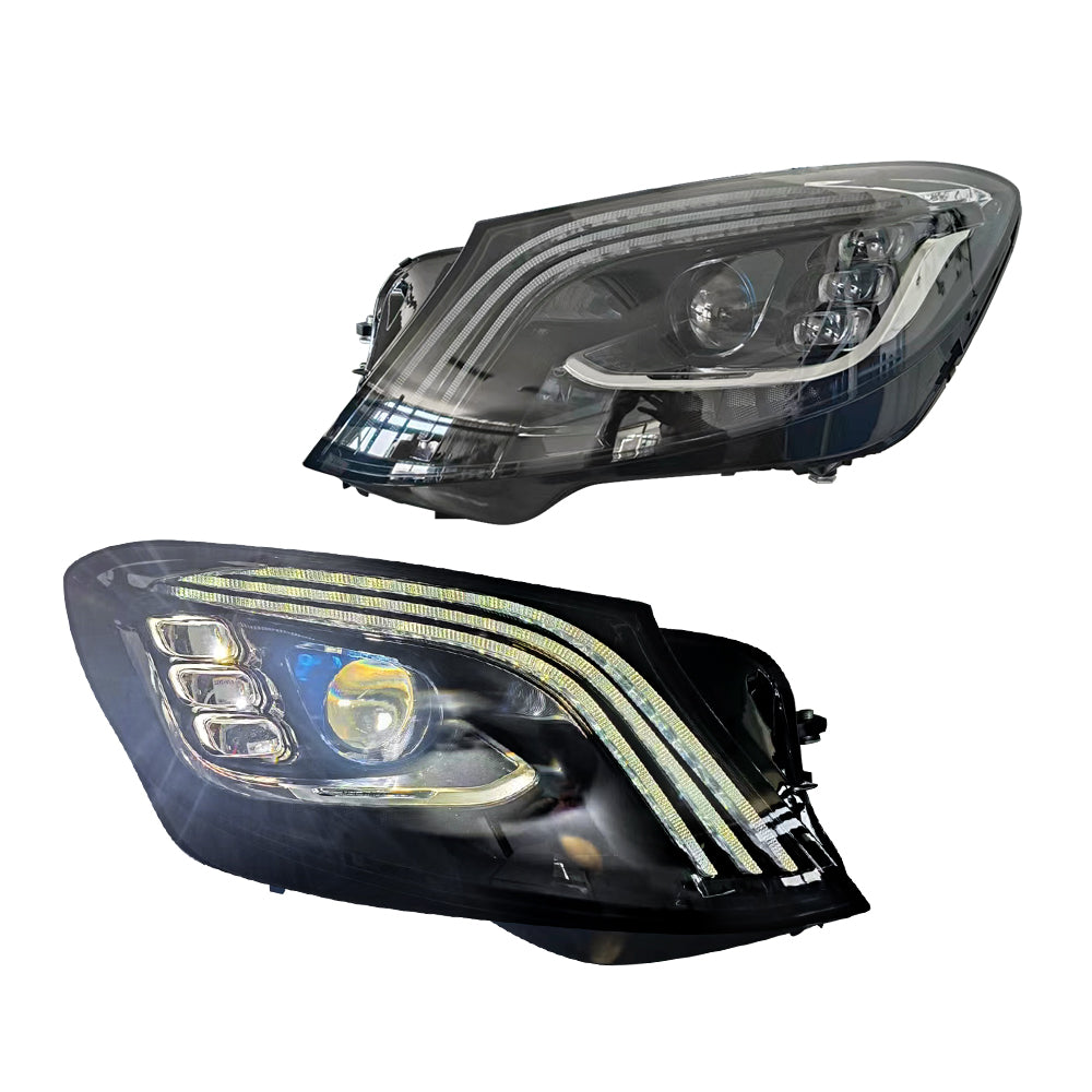 Letsdate Led Headlight for 2014-2017 Mercedes-Benz W222 S-Class DRL Head Lamps Assembly