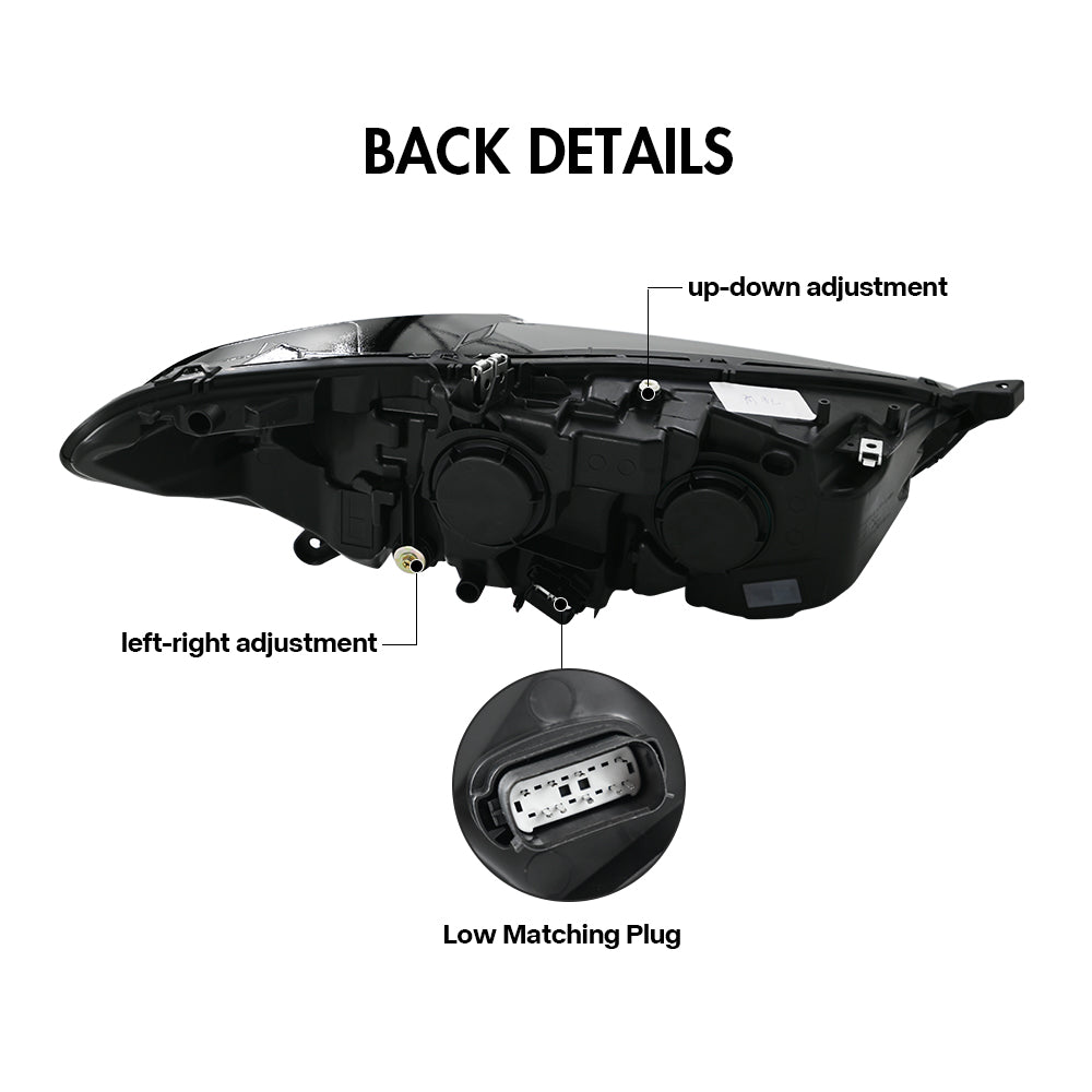 Demon Eye Headlights For Ford Fusion 2013-2016 American version halogen headlights