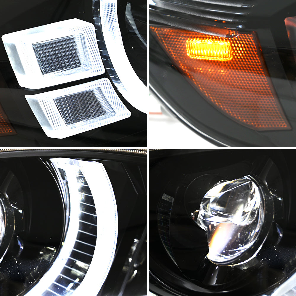 For 2008-2010 Toyota Highlander LED Headlights DRL Sequential Turn Signal