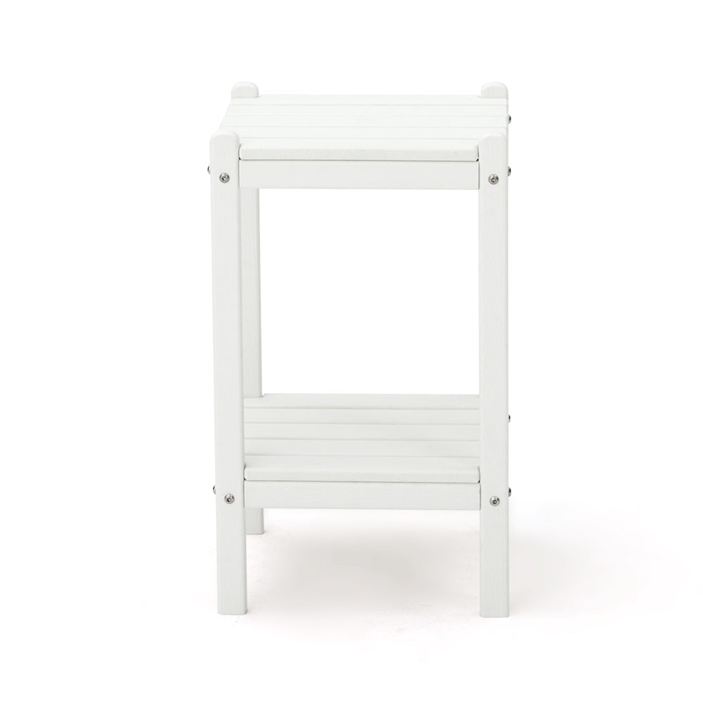 White Patio Side Table-Letsdate