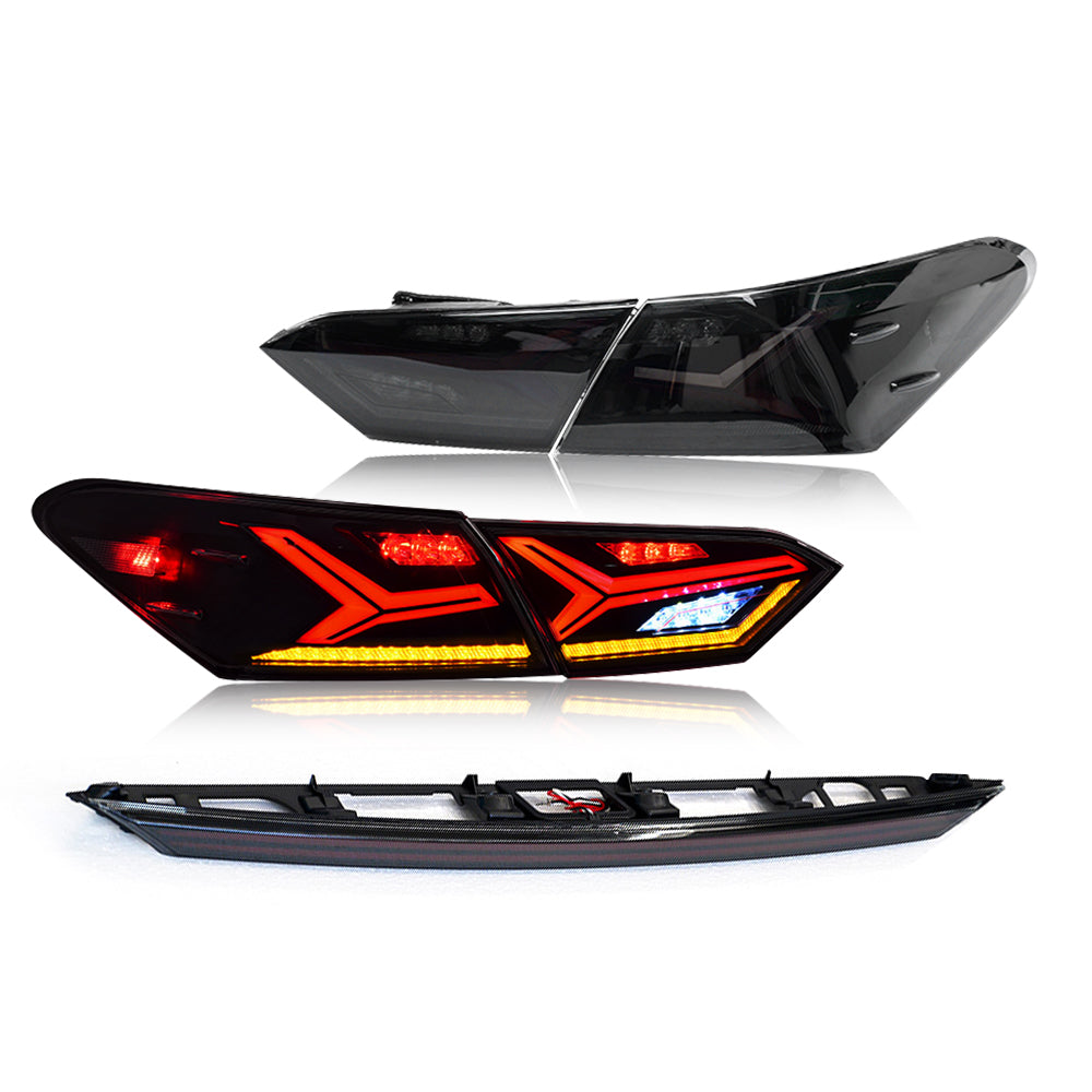 Smoke LED Tail Lights + Trunk set For Toyota Camry 2018-2023 Rear Lamp Assembly-Toyota-Letsdate