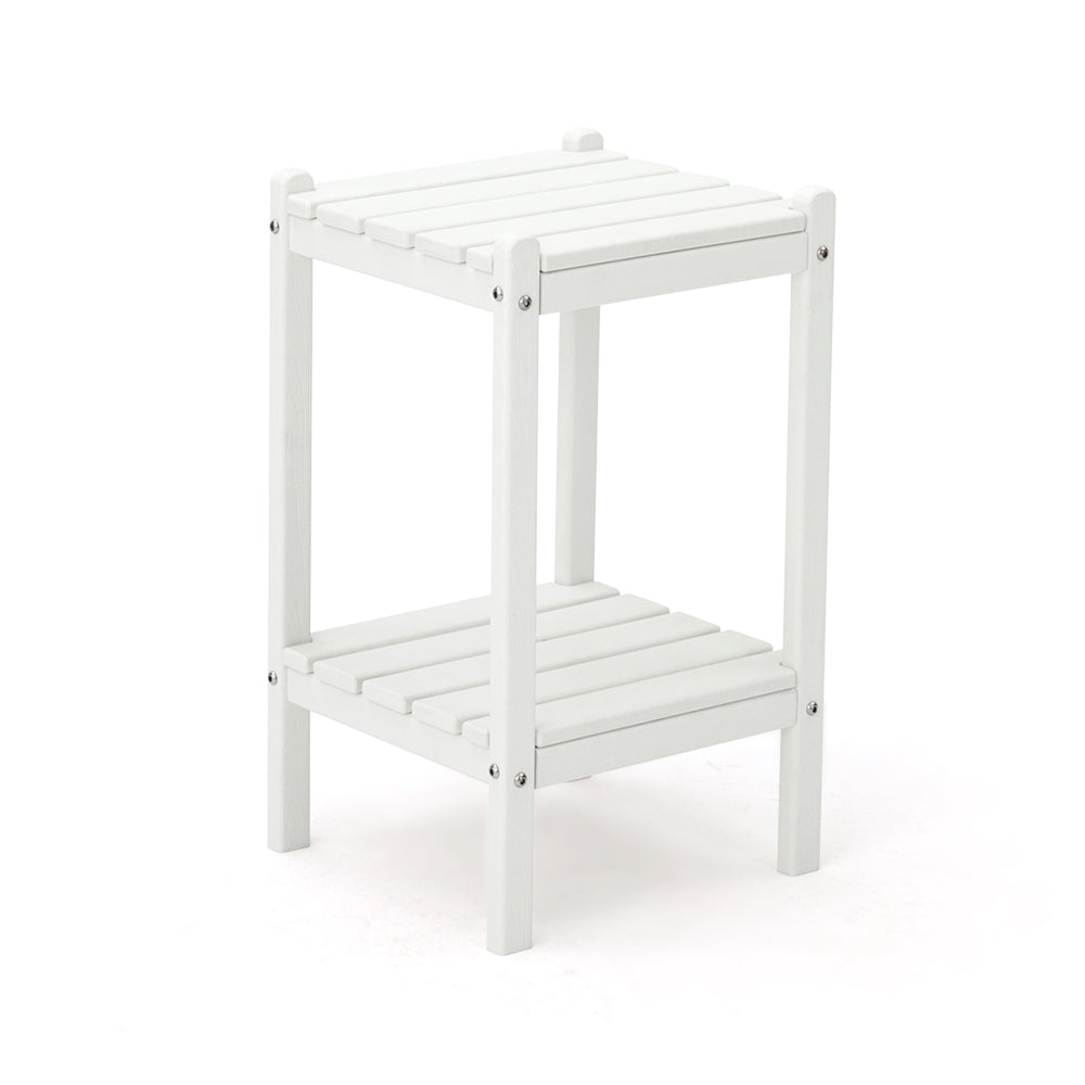 White Patio Side Table-Letsdate