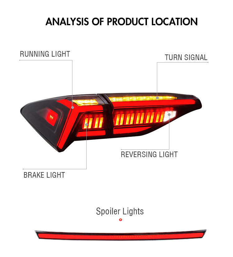 Letsdate - Led Tail Lights For Toyota Avalon 2019-2020 (Smoked/Red)-Toyota-Letsdate-Letsdate