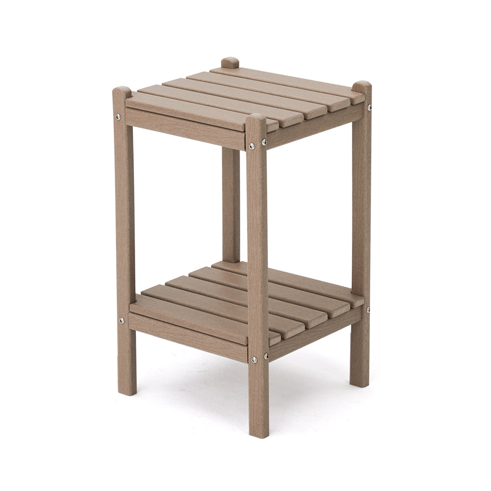 Medium Brown Patio Side Table-Letsdate