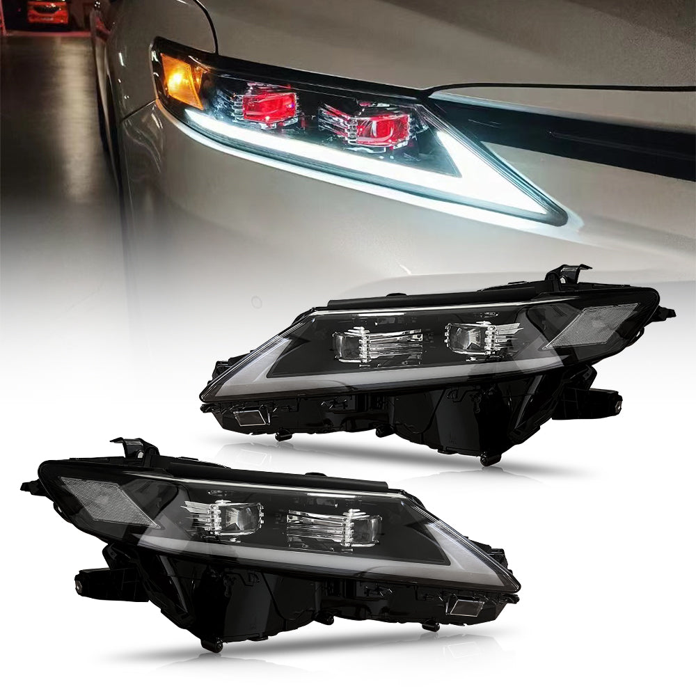 Letsdate - New Headlights Assembly Compatible For LE SE XLE XSE 2018-2022 Toyota Camry LED Headlights with Sequential Turn Signal and White Reflector, Left and Right Pair (two lenses)-Toyota-Letsdate-83*53*34-Letsdate