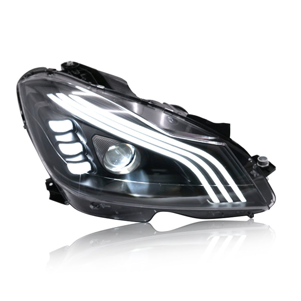 Letsdate - For BENZ W204 2007-2014 Full Led Assembly Headlamps Auto Accessories (Halogen Versions Are Available)-Mercedes-Benz-Letsdate-63*37*64-Clear-Letsdate