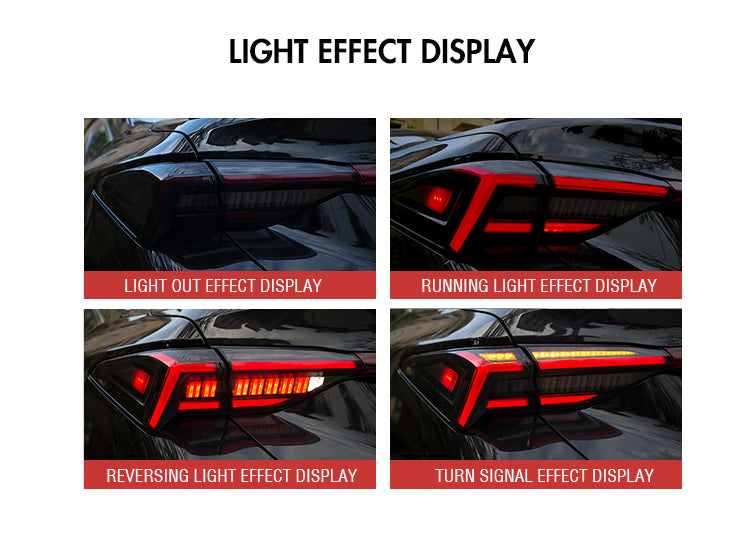 Letsdate - Led Tail Lights For Toyota Avalon 2019-2020 (Smoked/Red)-Toyota-Letsdate-Letsdate