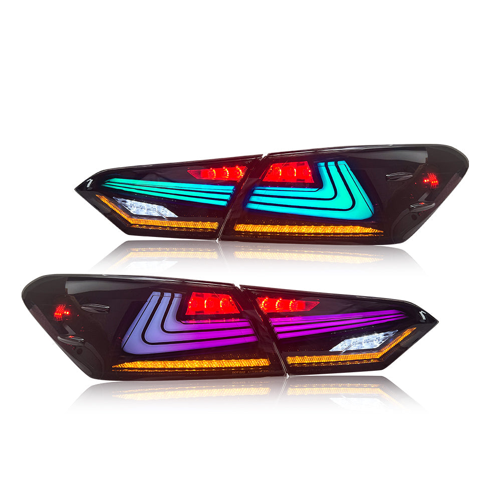 RGB Led Tail Lights For 2018-2023 Toyota Camry LE/SE/XLE/XSE/TRD-Toyota-Letsdate