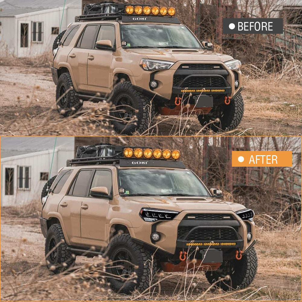 Quad Beam LED Headlights For 2014-2024 Toyota 4Runner Turn Front Lamp DRL Assembly-Toyota-Letsdate