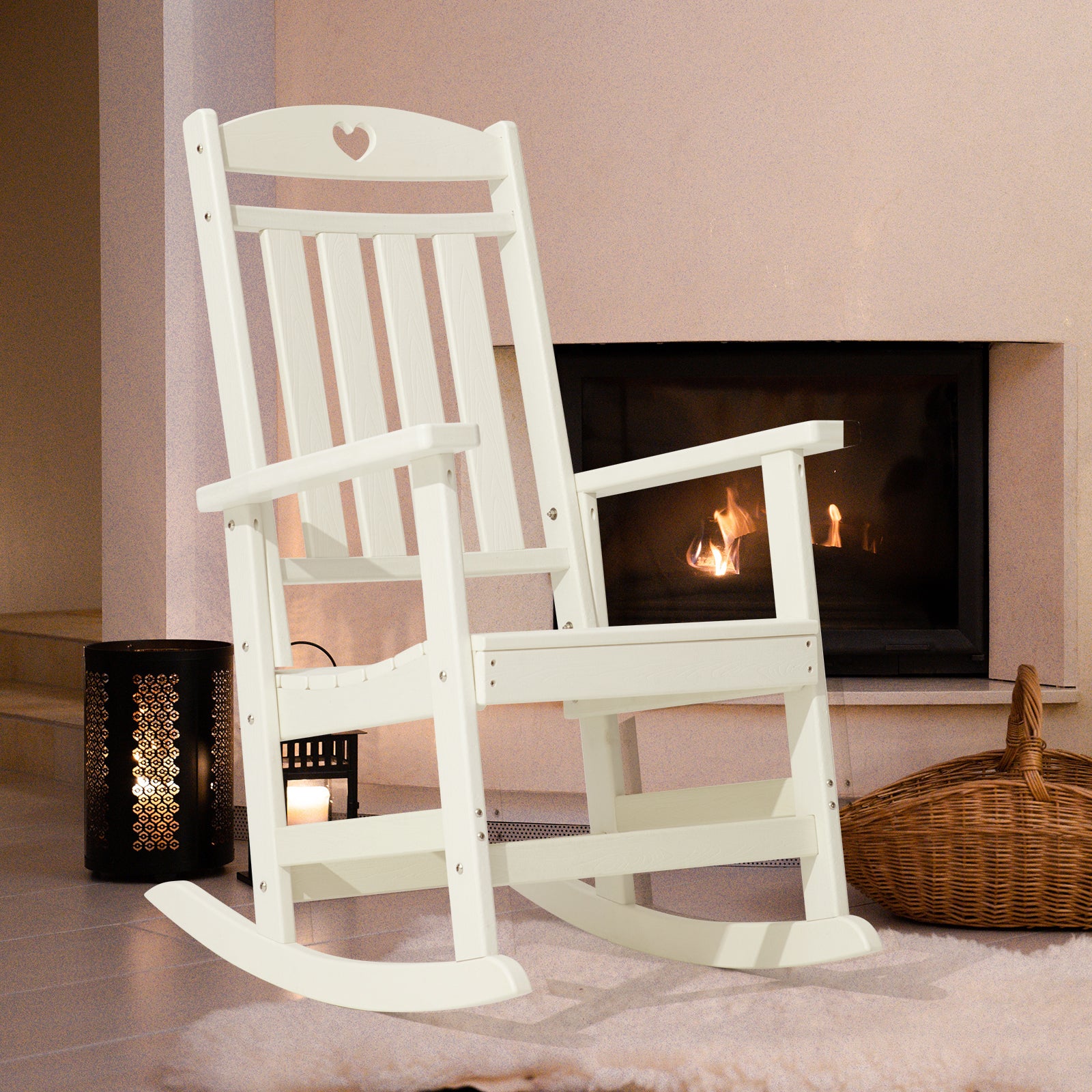 White Rocking Chair-Letsdate