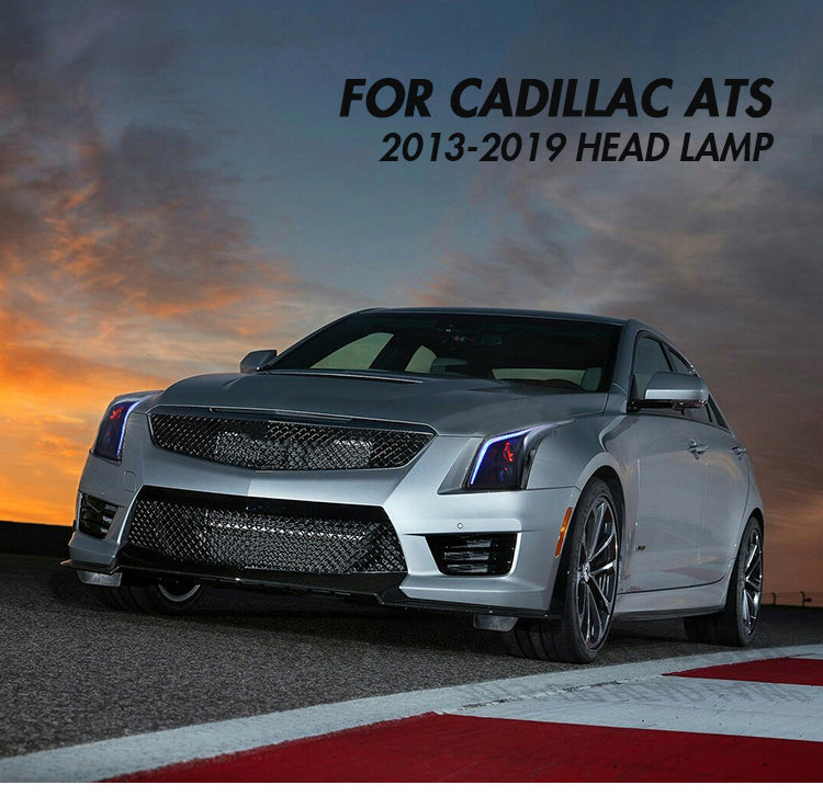 Letsdate - Led Headlights For 2013-2019 Cadillac ATS ATS-L-Cadillac-Letsdate-74*47*35-Letsdate